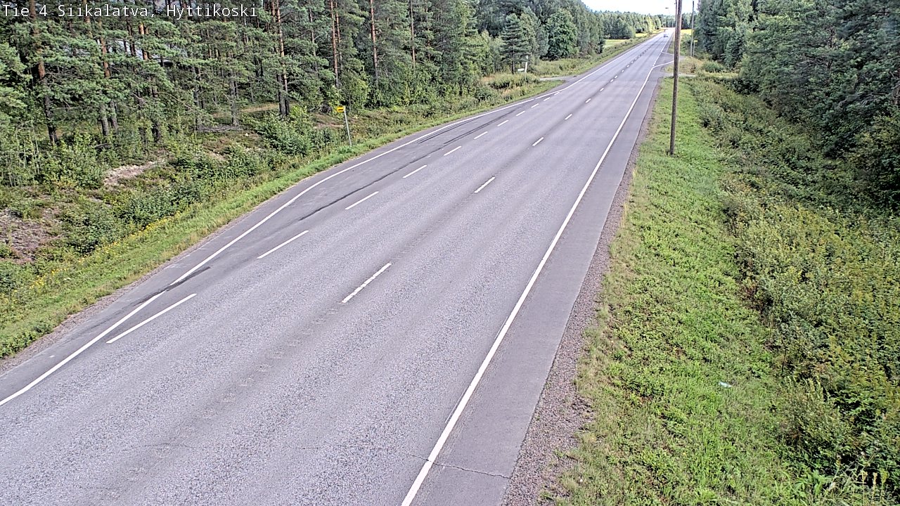Weather Camera Image Väg 4 Siikalatva, Hyttikoski, Siikalatva, Pohjois-Pohjanmaa