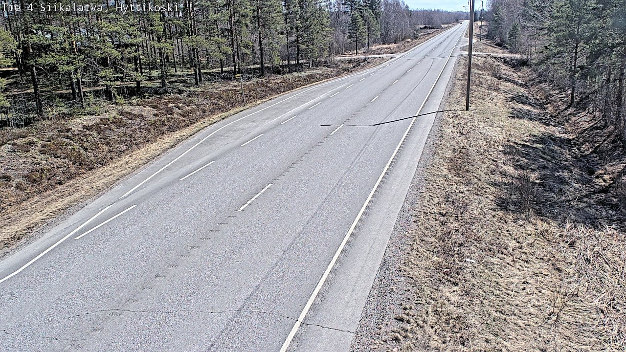 Weather Camera Image Väg 4 Siikalatva, Hyttikoski, Siikalatva, Pohjois-Pohjanmaa