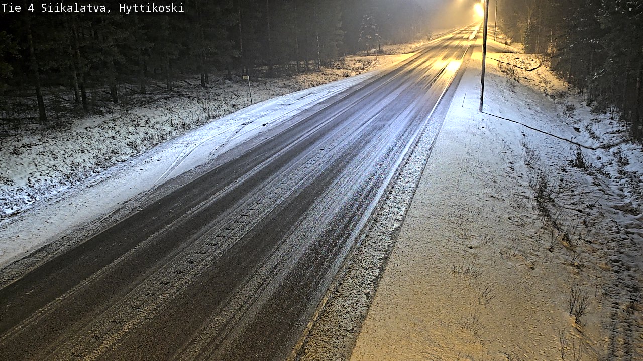 Weather Camera Image Väg 4 Siikalatva, Hyttikoski, Siikalatva, Pohjois-Pohjanmaa