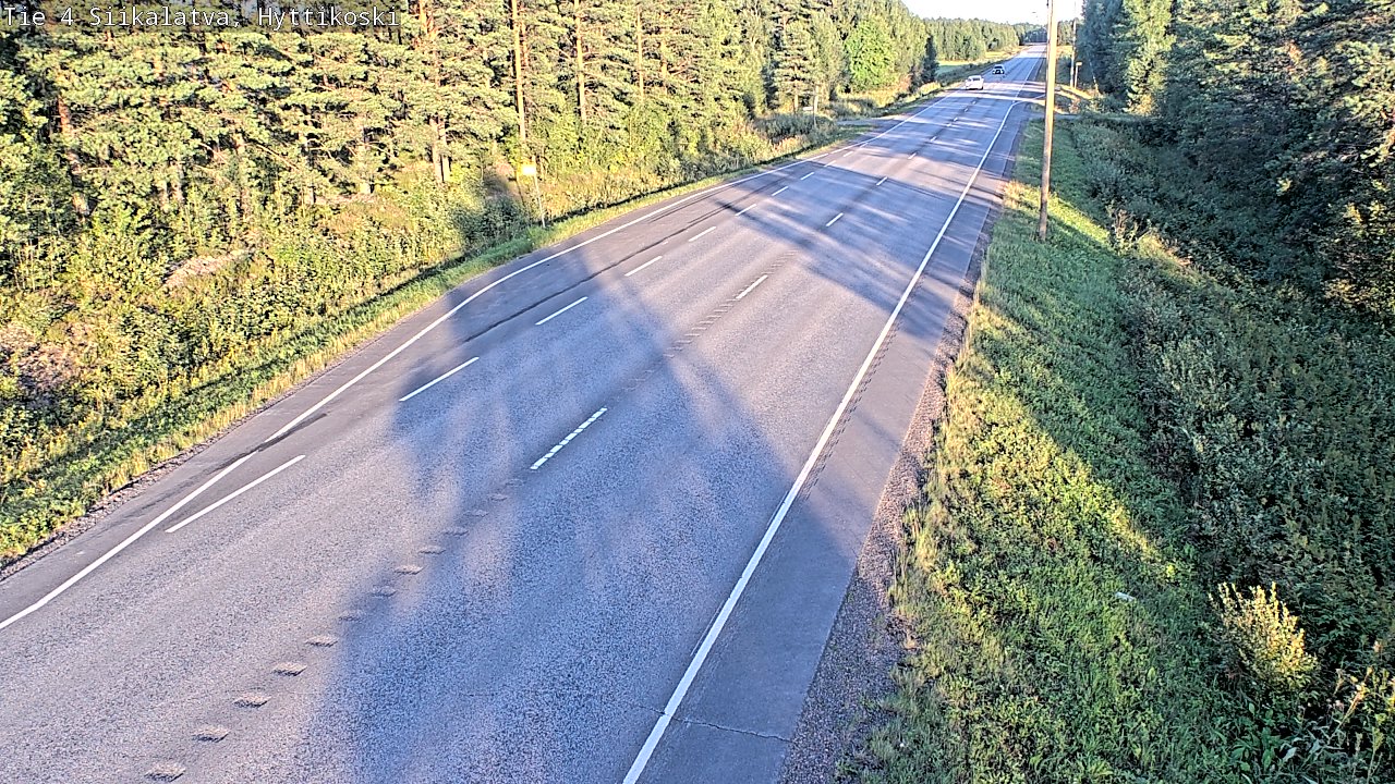 Weather Camera Image Väg 4 Siikalatva, Hyttikoski, Siikalatva, Pohjois-Pohjanmaa