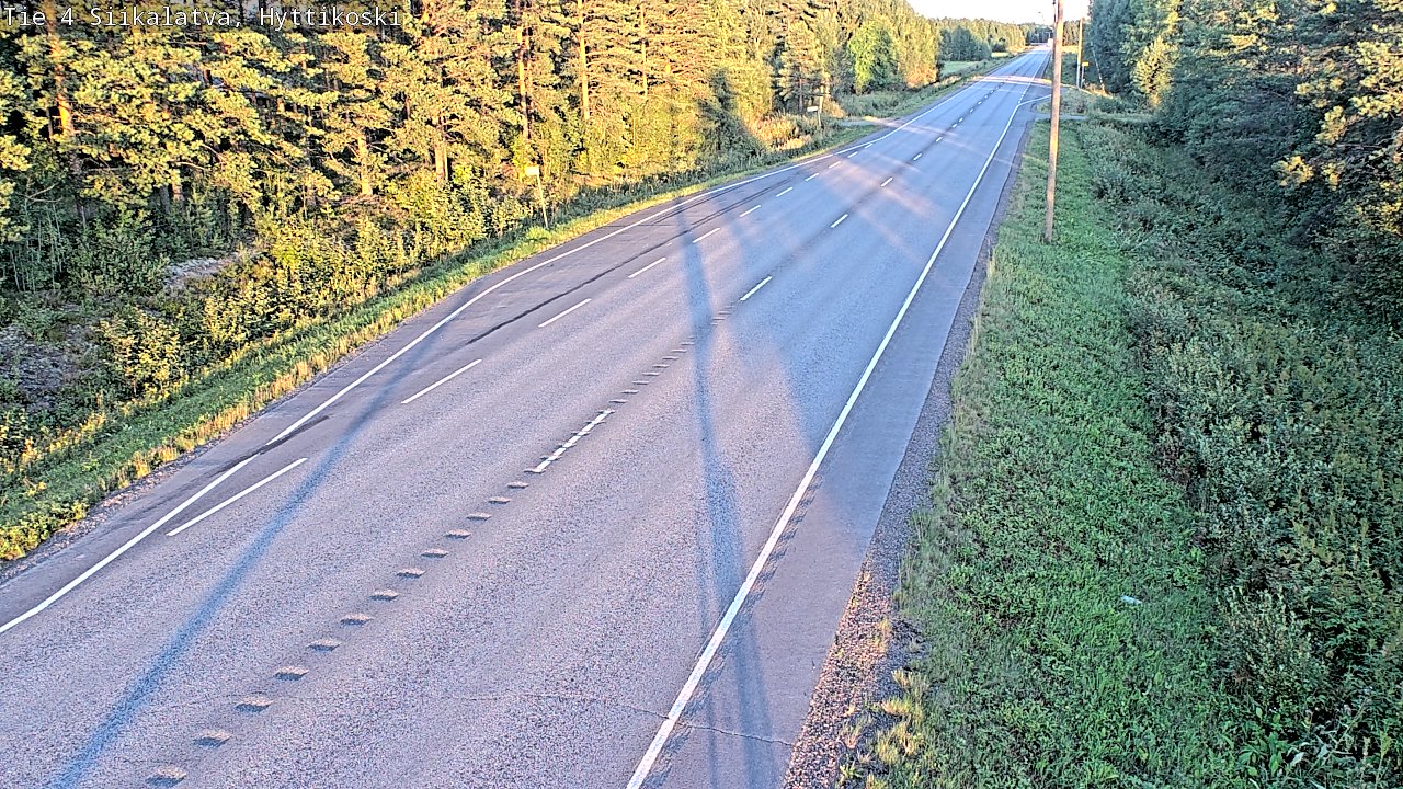 Weather Camera Image Väg 4 Siikalatva, Hyttikoski, Siikalatva, Pohjois-Pohjanmaa