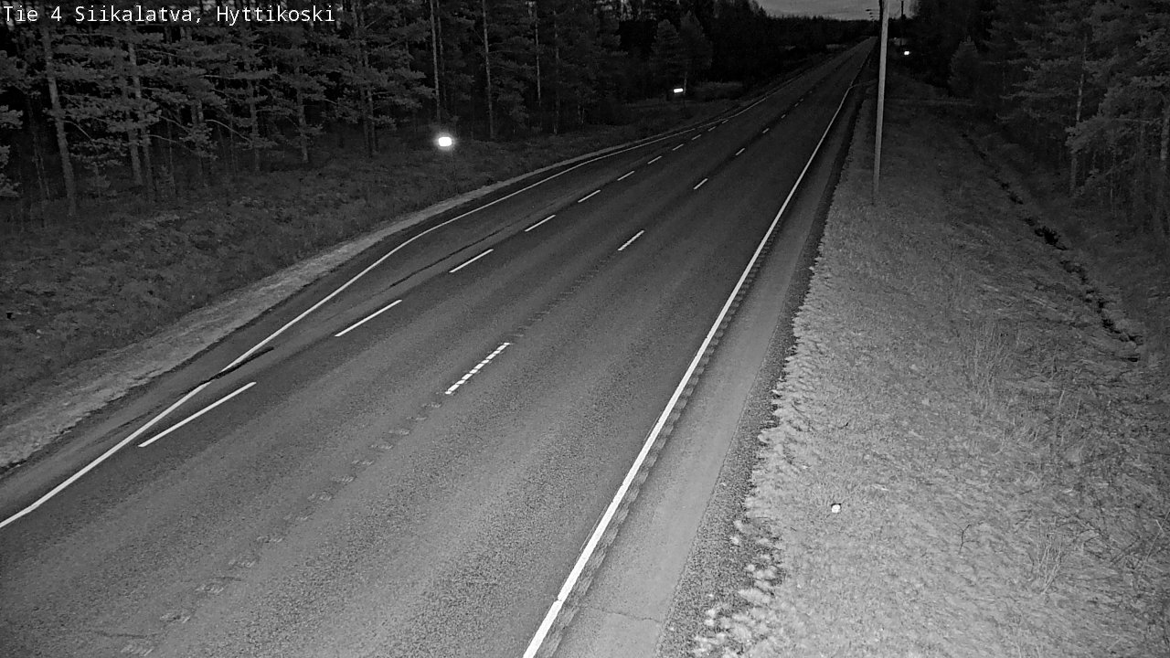 Weather Camera Image Väg 4 Siikalatva, Hyttikoski, Siikalatva, Pohjois-Pohjanmaa