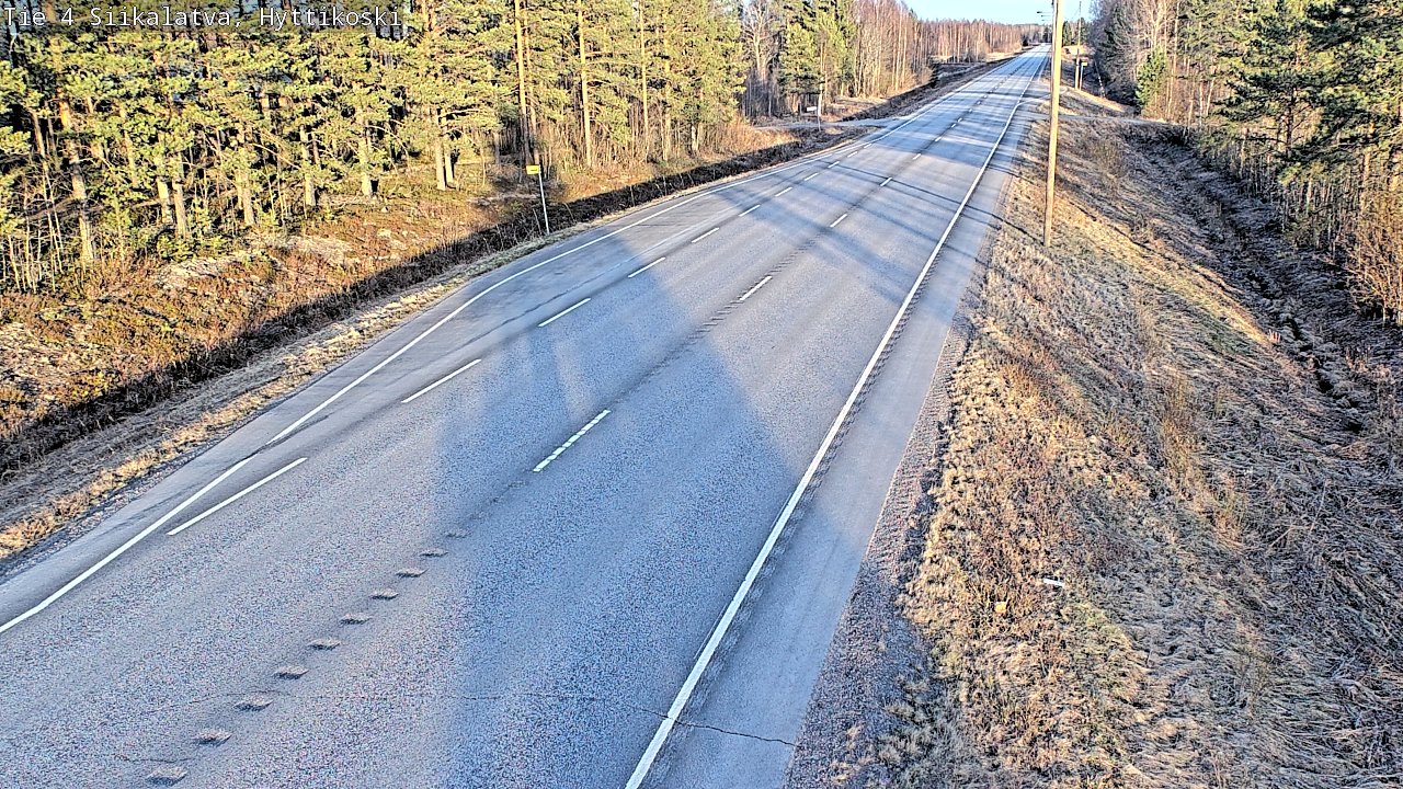 Weather Camera Image Väg 4 Siikalatva, Hyttikoski, Siikalatva, Pohjois-Pohjanmaa