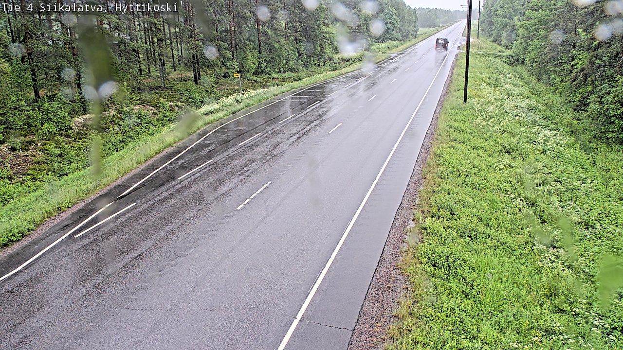 Weather Camera Image Road 4 Siikalatva, Hyttikoski, Siikalatva, Pohjois-Pohjanmaa