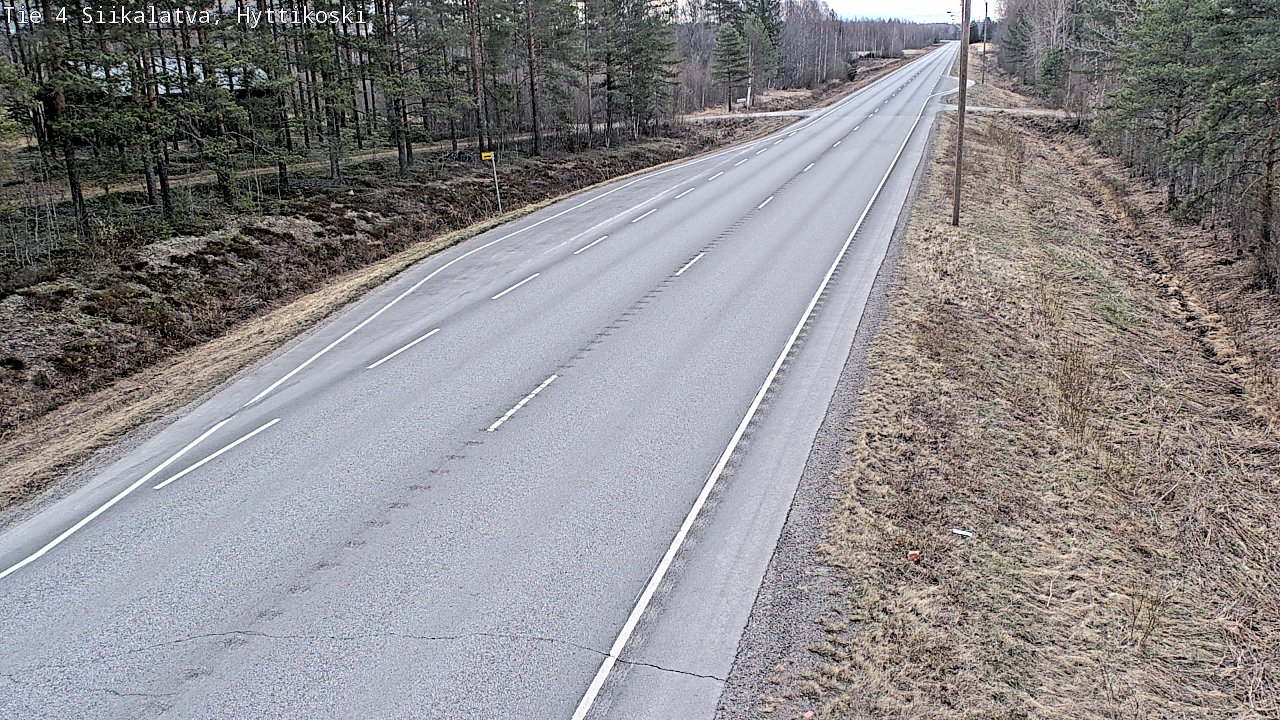 Weather Camera Image Road 4 Siikalatva, Hyttikoski, Siikalatva, Pohjois-Pohjanmaa