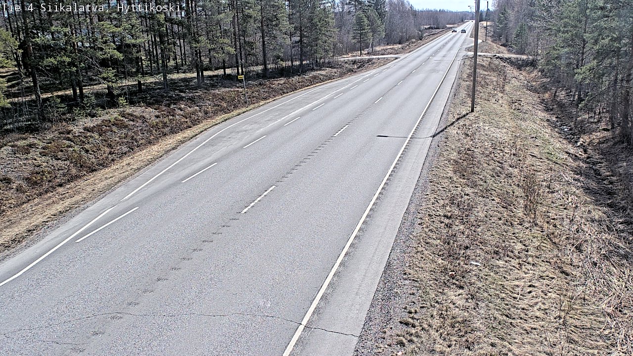 Weather Camera Image Väg 4 Siikalatva, Hyttikoski, Siikalatva, Pohjois-Pohjanmaa