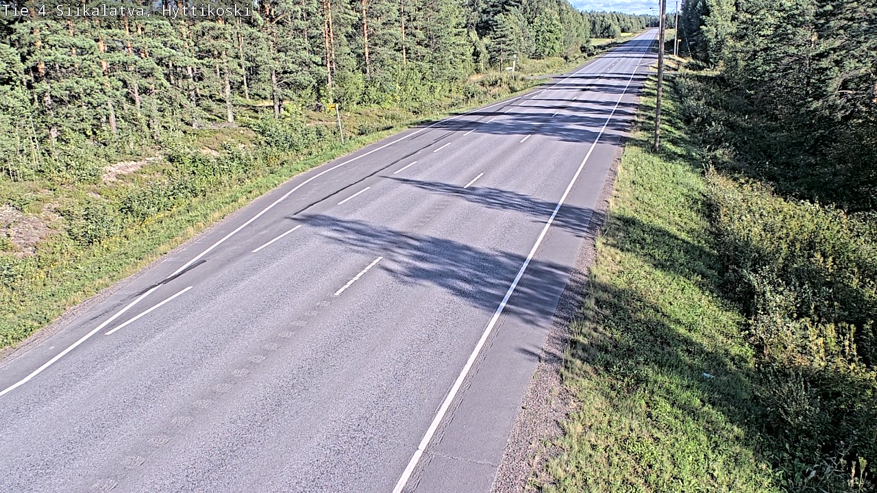 Weather Camera Image Väg 4 Siikalatva, Hyttikoski, Siikalatva, Pohjois-Pohjanmaa