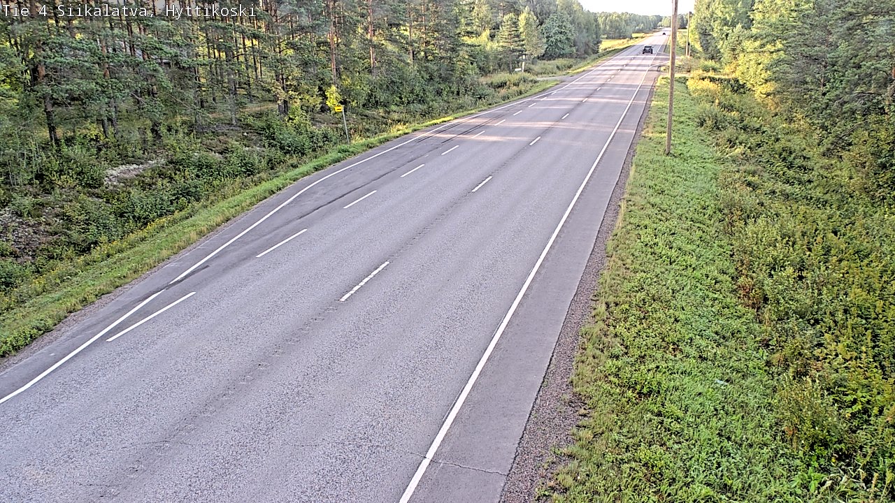 Weather Camera Image Väg 4 Siikalatva, Hyttikoski, Siikalatva, Pohjois-Pohjanmaa