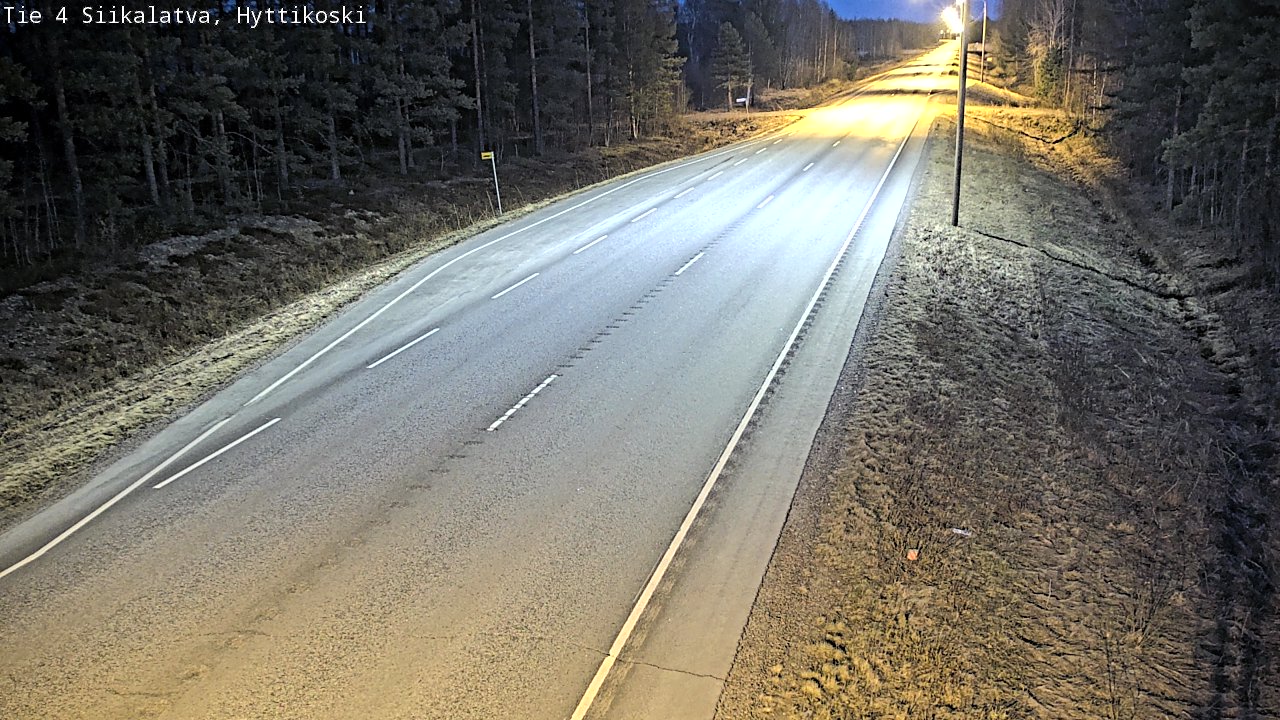 Weather Camera Image Väg 4 Siikalatva, Hyttikoski, Siikalatva, Pohjois-Pohjanmaa