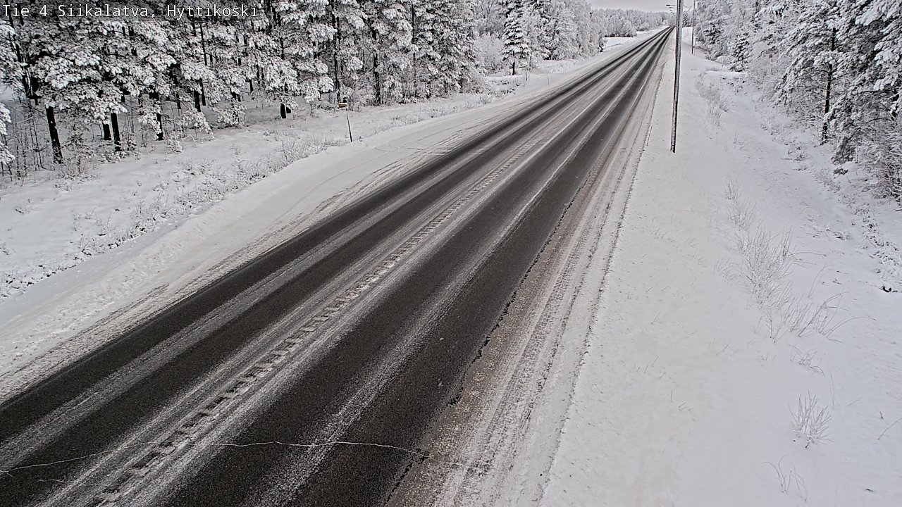 Weather Camera Image Väg 4 Siikalatva, Hyttikoski, Siikalatva, Pohjois-Pohjanmaa