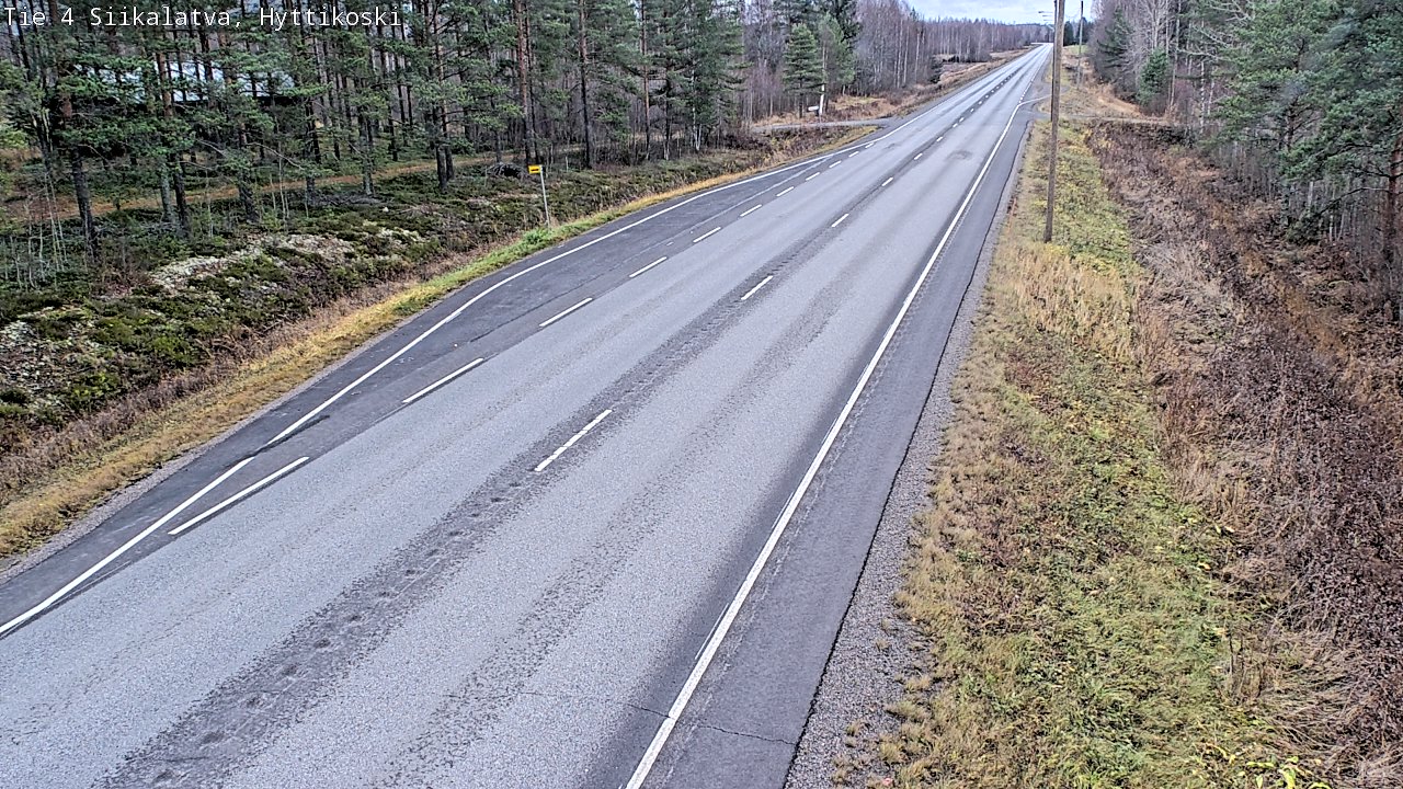 Weather Camera Image Väg 4 Siikalatva, Hyttikoski, Siikalatva, Pohjois-Pohjanmaa