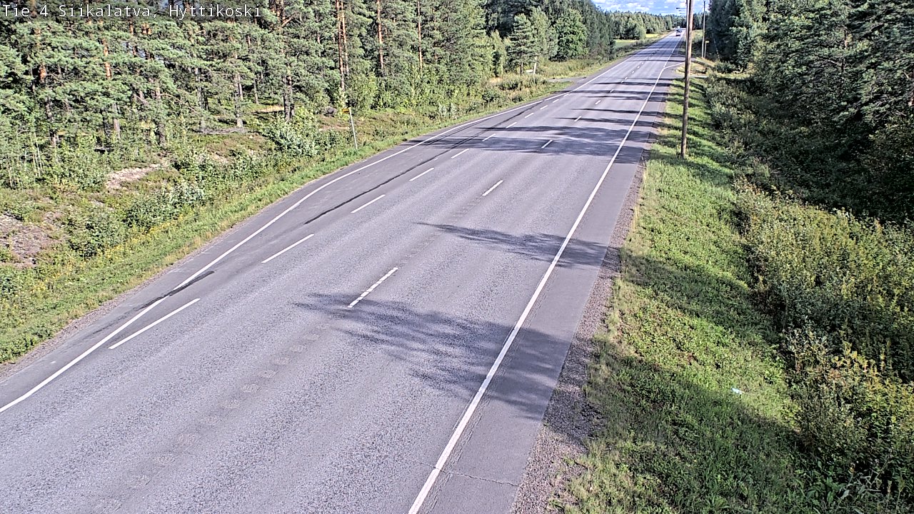 Weather Camera Image Väg 4 Siikalatva, Hyttikoski, Siikalatva, Pohjois-Pohjanmaa