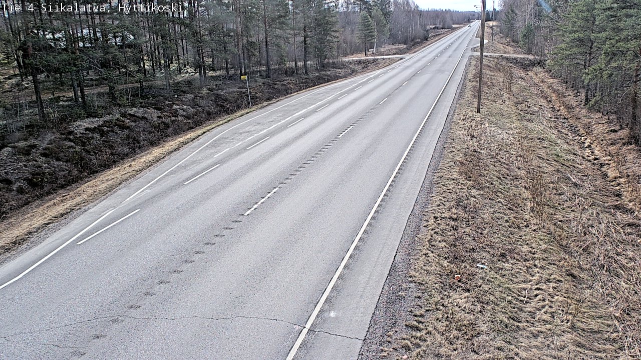 Weather Camera Image Väg 4 Siikalatva, Hyttikoski, Siikalatva, Pohjois-Pohjanmaa