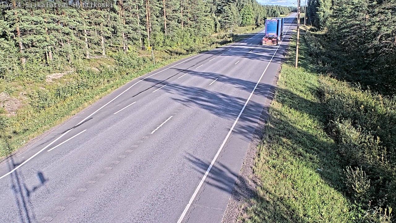 Weather Camera Image Väg 4 Siikalatva, Hyttikoski, Siikalatva, Pohjois-Pohjanmaa
