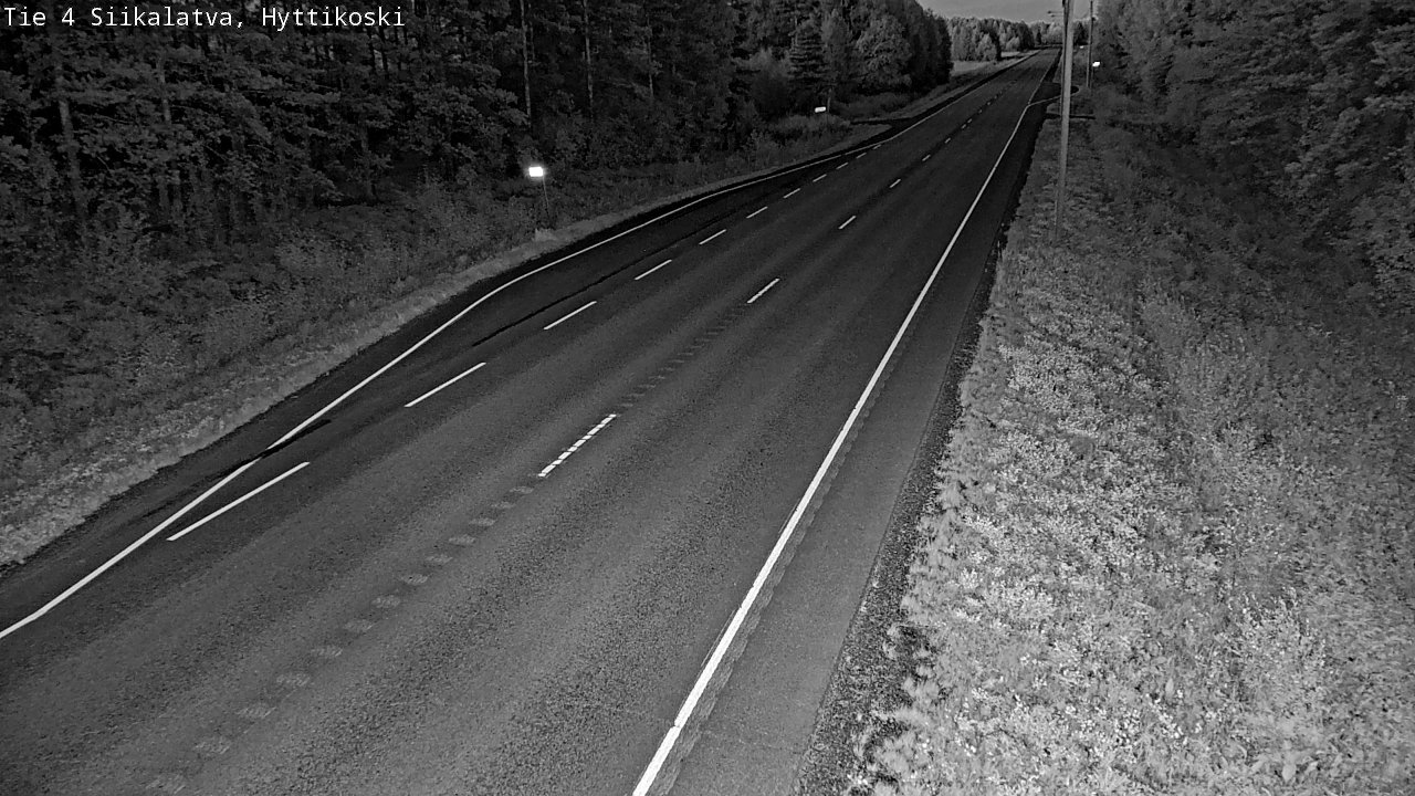 Weather Camera Image Väg 4 Siikalatva, Hyttikoski, Siikalatva, Pohjois-Pohjanmaa