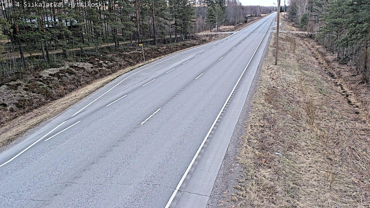 Weather Camera Image Väg 4 Siikalatva, Hyttikoski, Siikalatva, Pohjois-Pohjanmaa