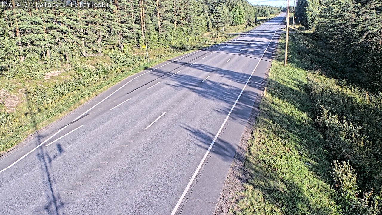 Weather Camera Image Väg 4 Siikalatva, Hyttikoski, Siikalatva, Pohjois-Pohjanmaa