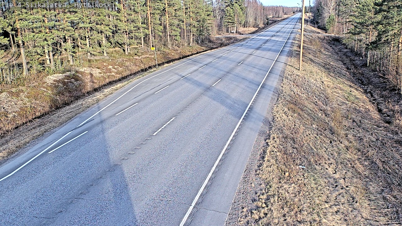 Weather Camera Image Väg 4 Siikalatva, Hyttikoski, Siikalatva, Pohjois-Pohjanmaa