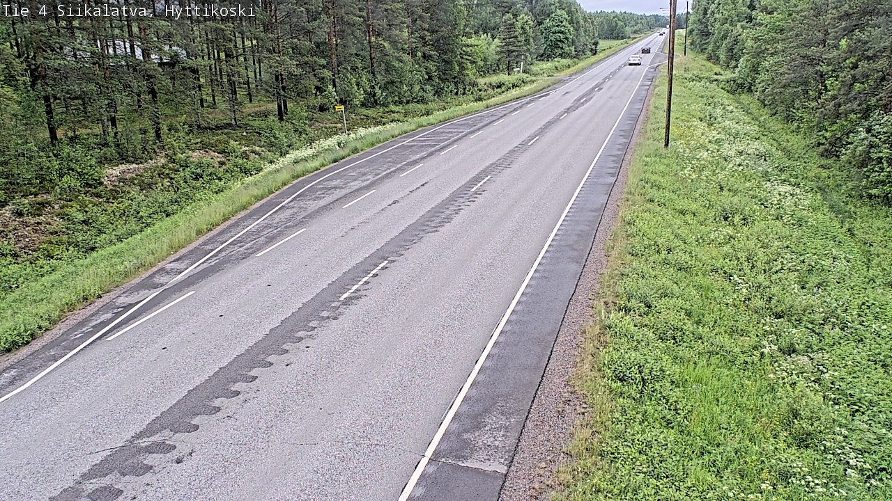 Weather Camera Image Road 4 Siikalatva, Hyttikoski, Siikalatva, Pohjois-Pohjanmaa