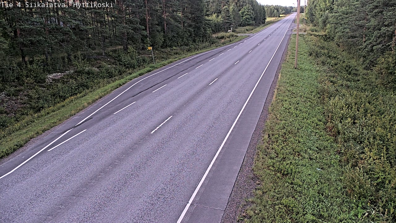 Weather Camera Image Väg 4 Siikalatva, Hyttikoski, Siikalatva, Pohjois-Pohjanmaa