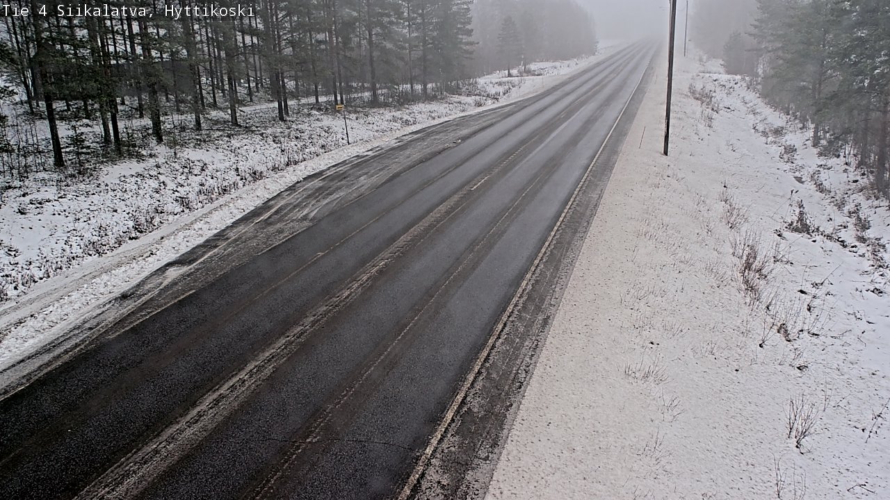 Weather Camera Image Väg 4 Siikalatva, Hyttikoski, Siikalatva, Pohjois-Pohjanmaa