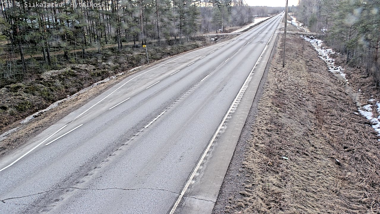 Weather Camera Image Väg 4 Siikalatva, Hyttikoski, Siikalatva, Pohjois-Pohjanmaa