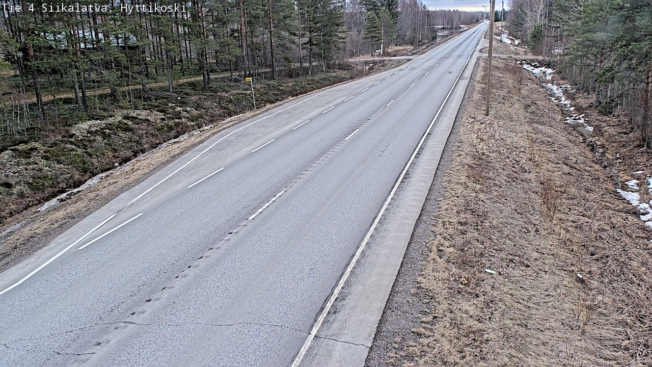 Weather Camera Image Road 4 Siikalatva, Hyttikoski, Siikalatva, Pohjois-Pohjanmaa