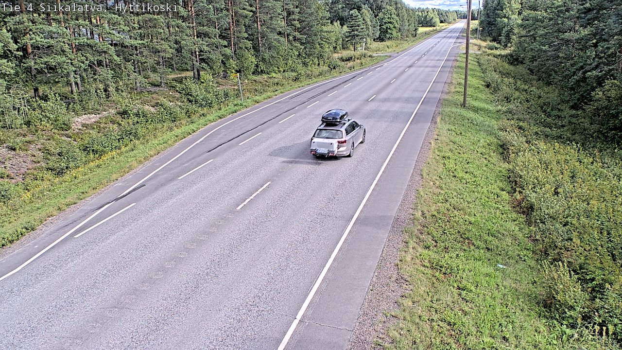 Weather Camera Image Väg 4 Siikalatva, Hyttikoski, Siikalatva, Pohjois-Pohjanmaa