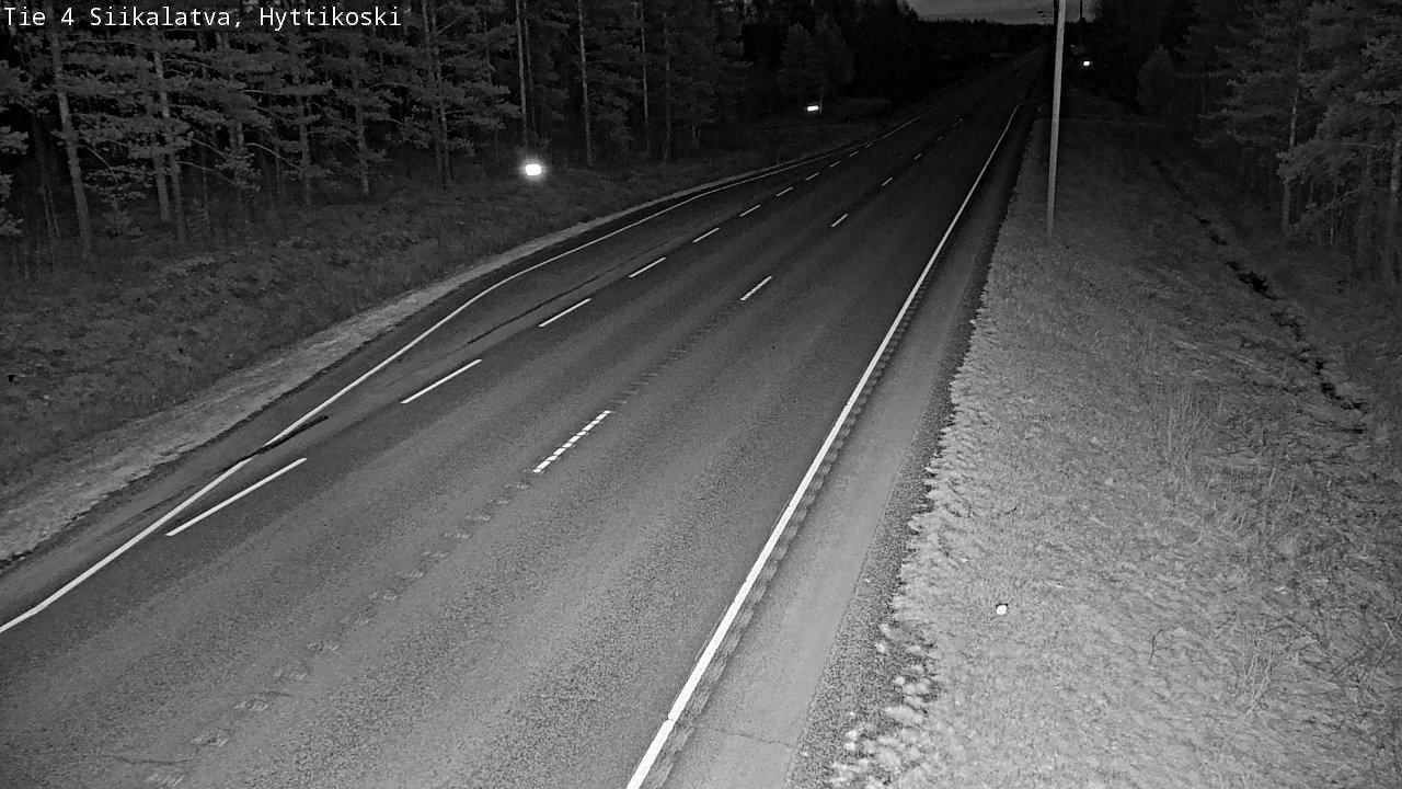 Weather Camera Image Väg 4 Siikalatva, Hyttikoski, Siikalatva, Pohjois-Pohjanmaa