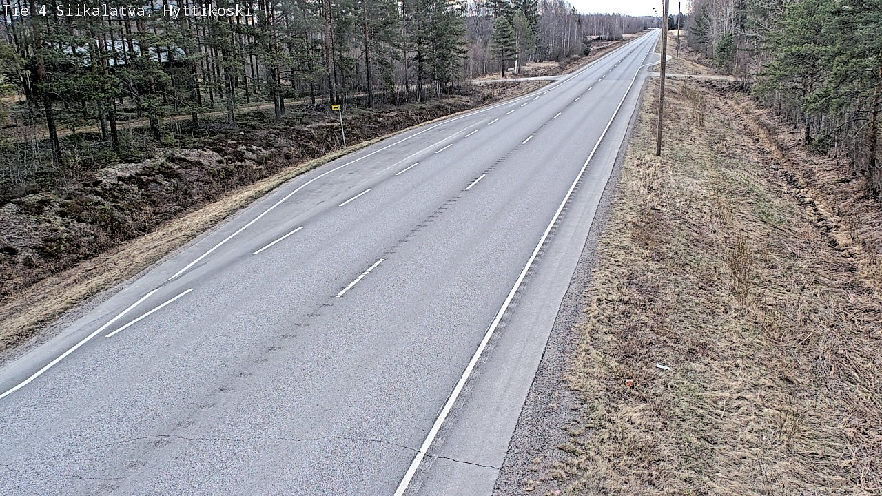 Weather Camera Image Road 4 Siikalatva, Hyttikoski, Siikalatva, Pohjois-Pohjanmaa