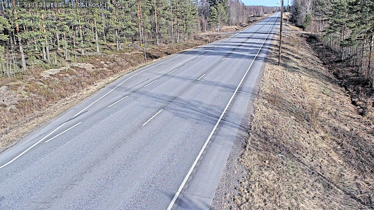 Weather Camera Image Väg 4 Siikalatva, Hyttikoski, Siikalatva, Pohjois-Pohjanmaa