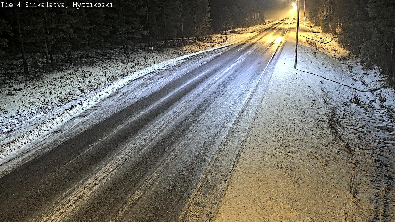 Weather Camera Image Väg 4 Siikalatva, Hyttikoski, Siikalatva, Pohjois-Pohjanmaa