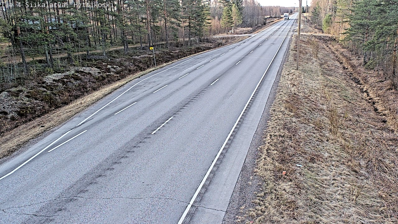 Weather Camera Image Väg 4 Siikalatva, Hyttikoski, Siikalatva, Pohjois-Pohjanmaa