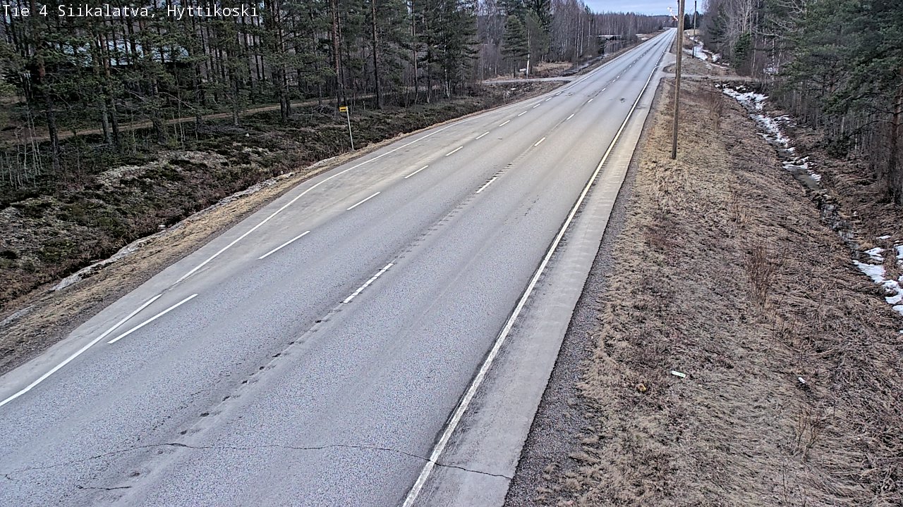 Weather Camera Image Road 4 Siikalatva, Hyttikoski, Siikalatva, Pohjois-Pohjanmaa