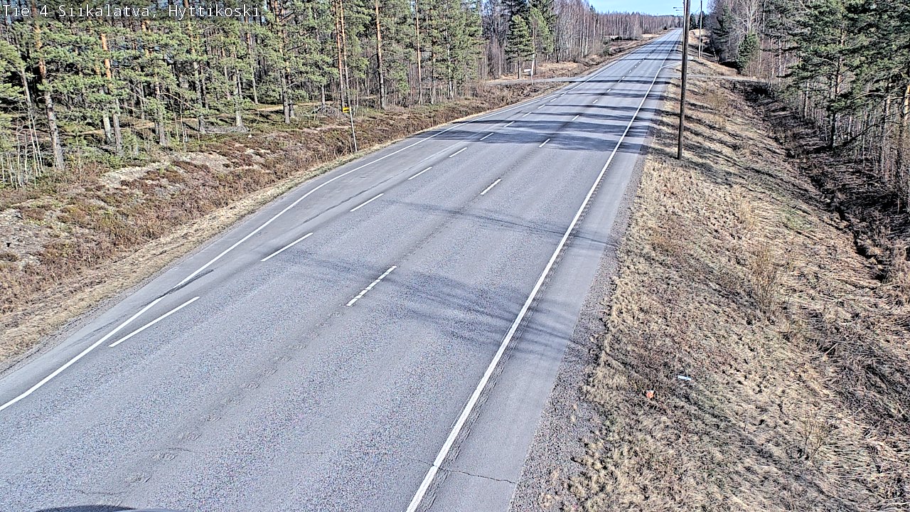 Weather Camera Image Väg 4 Siikalatva, Hyttikoski, Siikalatva, Pohjois-Pohjanmaa