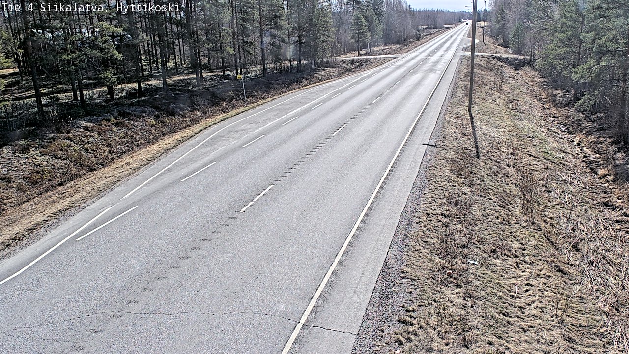 Weather Camera Image Väg 4 Siikalatva, Hyttikoski, Siikalatva, Pohjois-Pohjanmaa
