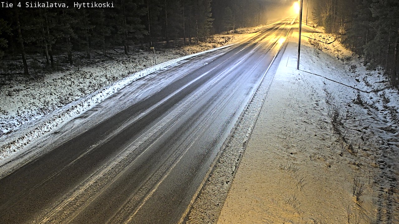 Weather Camera Image Väg 4 Siikalatva, Hyttikoski, Siikalatva, Pohjois-Pohjanmaa
