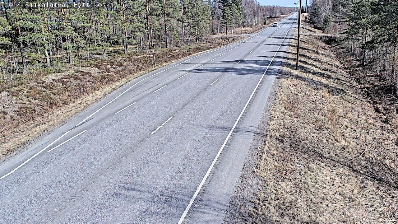 Weather Camera Image Väg 4 Siikalatva, Hyttikoski, Siikalatva, Pohjois-Pohjanmaa