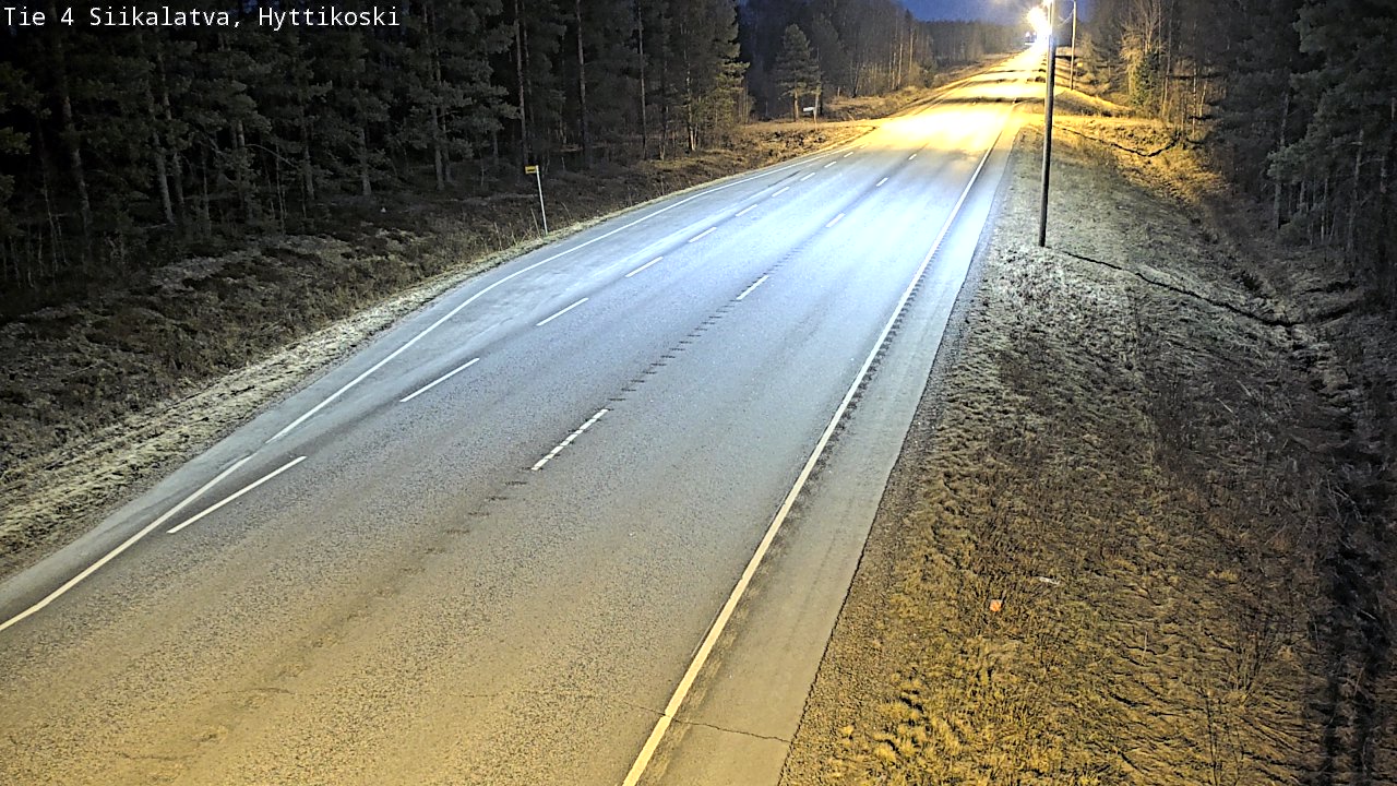 Weather Camera Image Väg 4 Siikalatva, Hyttikoski, Siikalatva, Pohjois-Pohjanmaa