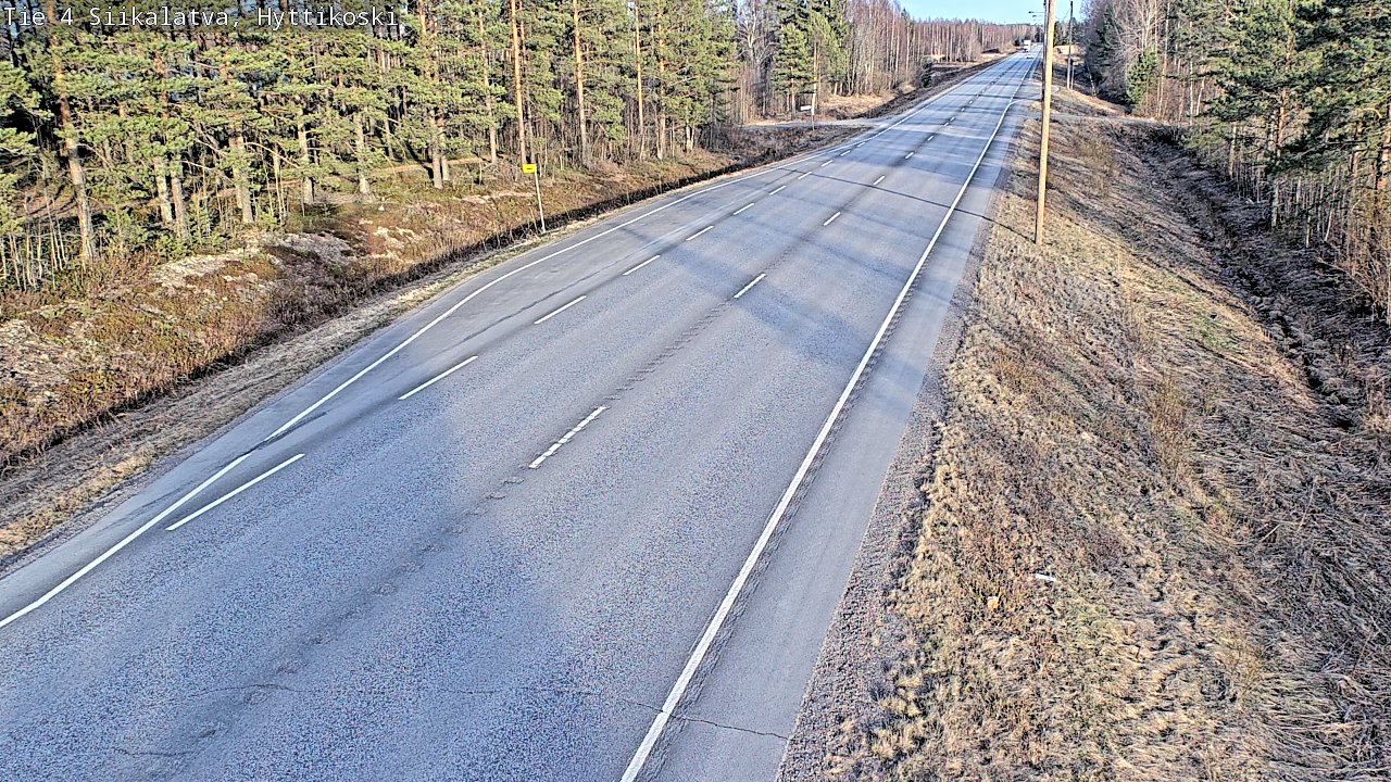 Weather Camera Image Väg 4 Siikalatva, Hyttikoski, Siikalatva, Pohjois-Pohjanmaa
