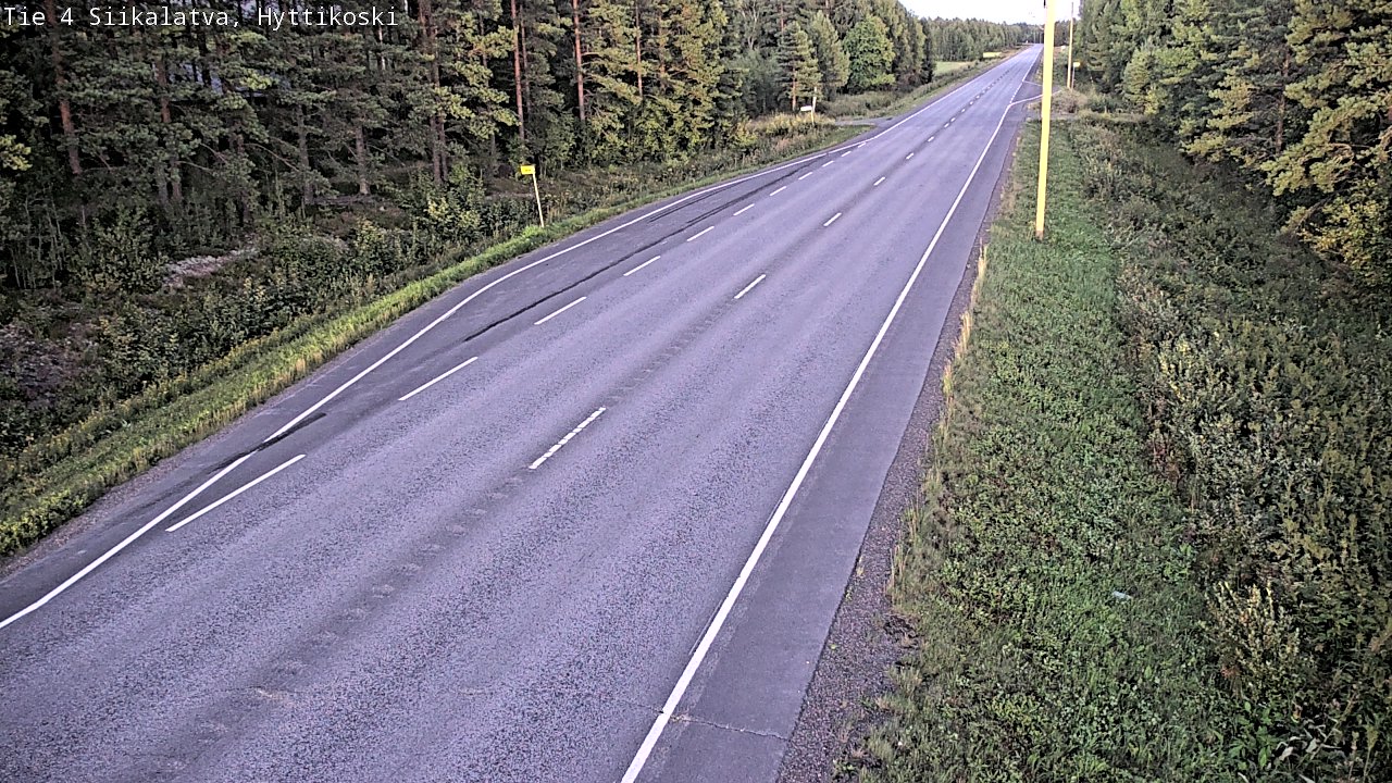 Weather Camera Image Väg 4 Siikalatva, Hyttikoski, Siikalatva, Pohjois-Pohjanmaa