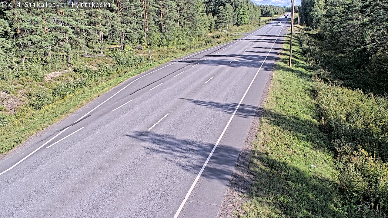 Weather Camera Image Väg 4 Siikalatva, Hyttikoski, Siikalatva, Pohjois-Pohjanmaa