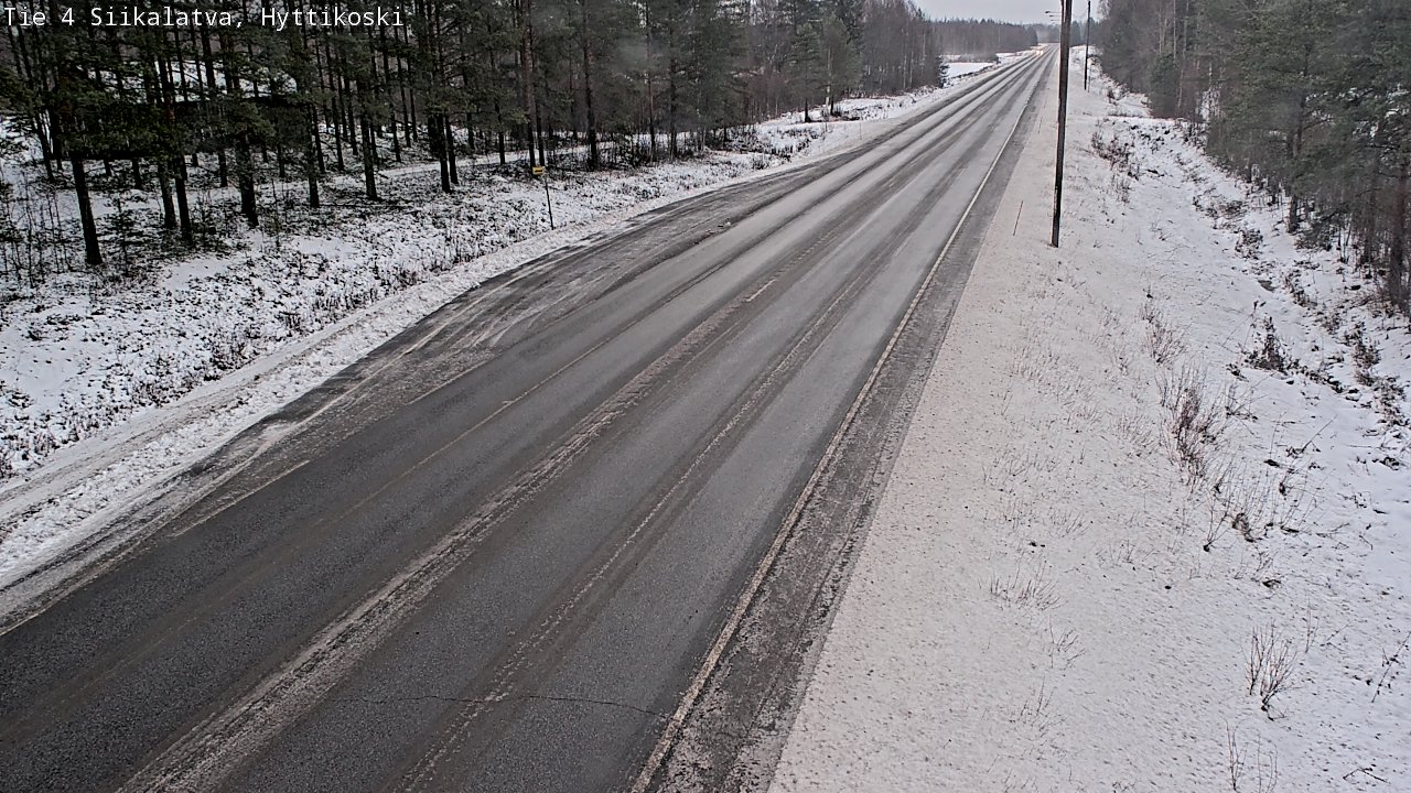 Weather Camera Image Väg 4 Siikalatva, Hyttikoski, Siikalatva, Pohjois-Pohjanmaa
