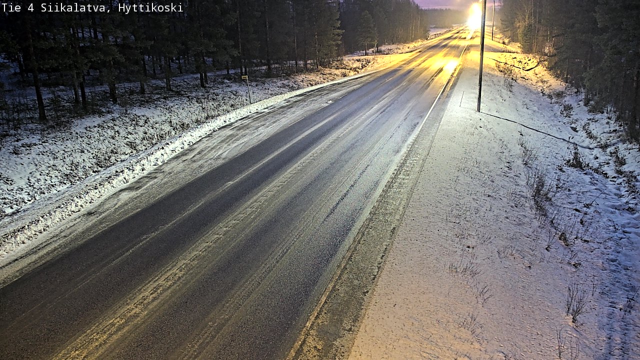 Weather Camera Image Väg 4 Siikalatva, Hyttikoski, Siikalatva, Pohjois-Pohjanmaa