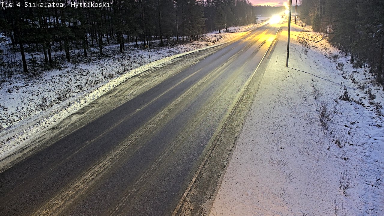 Weather Camera Image Väg 4 Siikalatva, Hyttikoski, Siikalatva, Pohjois-Pohjanmaa