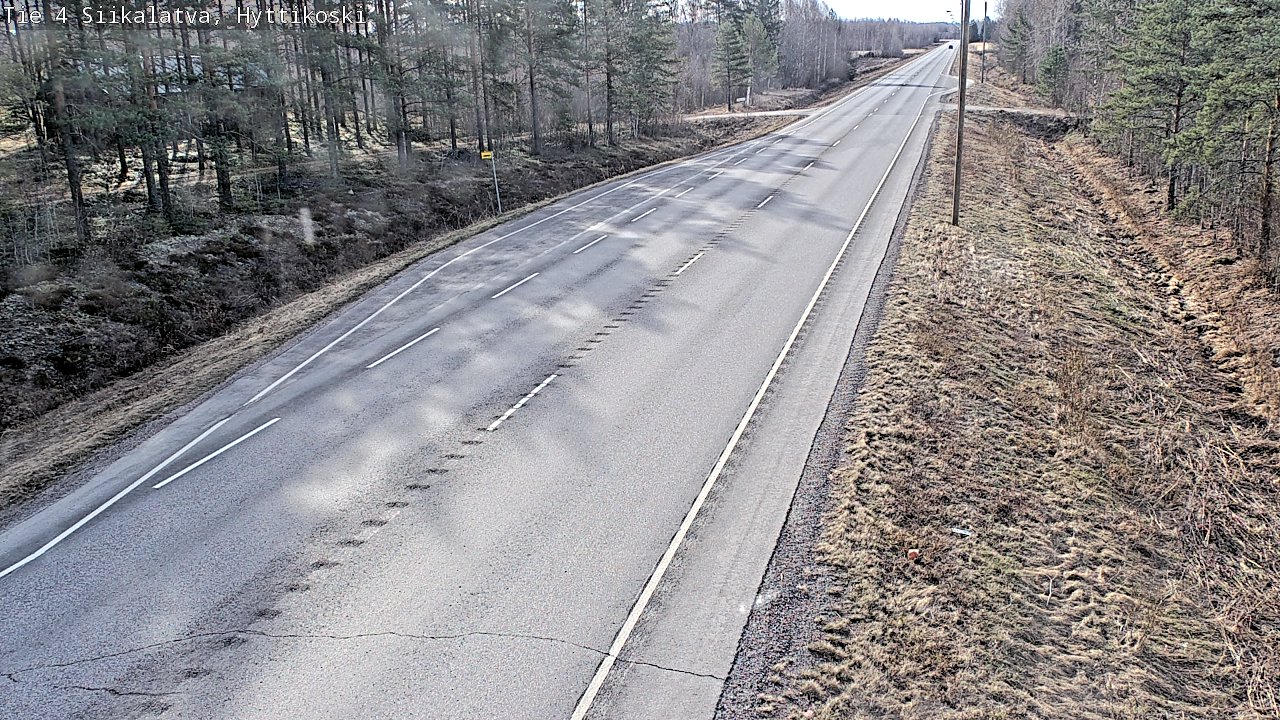 Weather Camera Image Väg 4 Siikalatva, Hyttikoski, Siikalatva, Pohjois-Pohjanmaa
