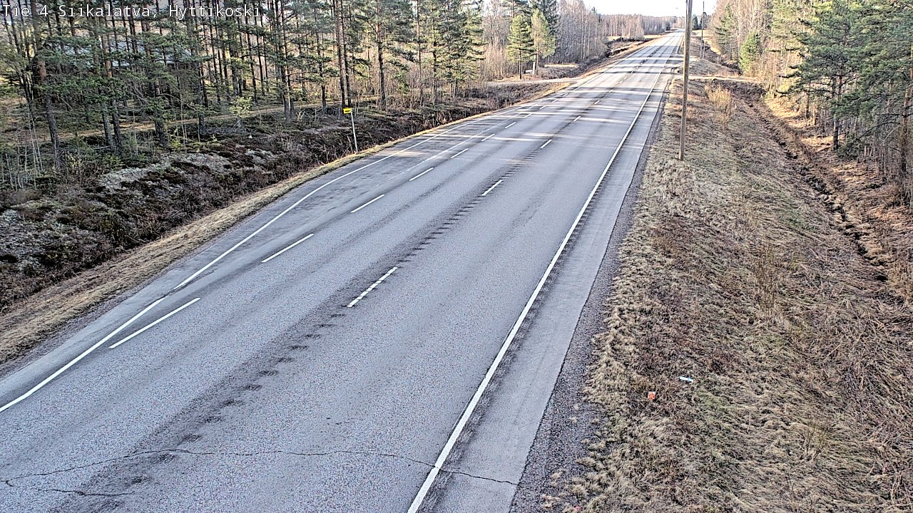 Weather Camera Image Väg 4 Siikalatva, Hyttikoski, Siikalatva, Pohjois-Pohjanmaa