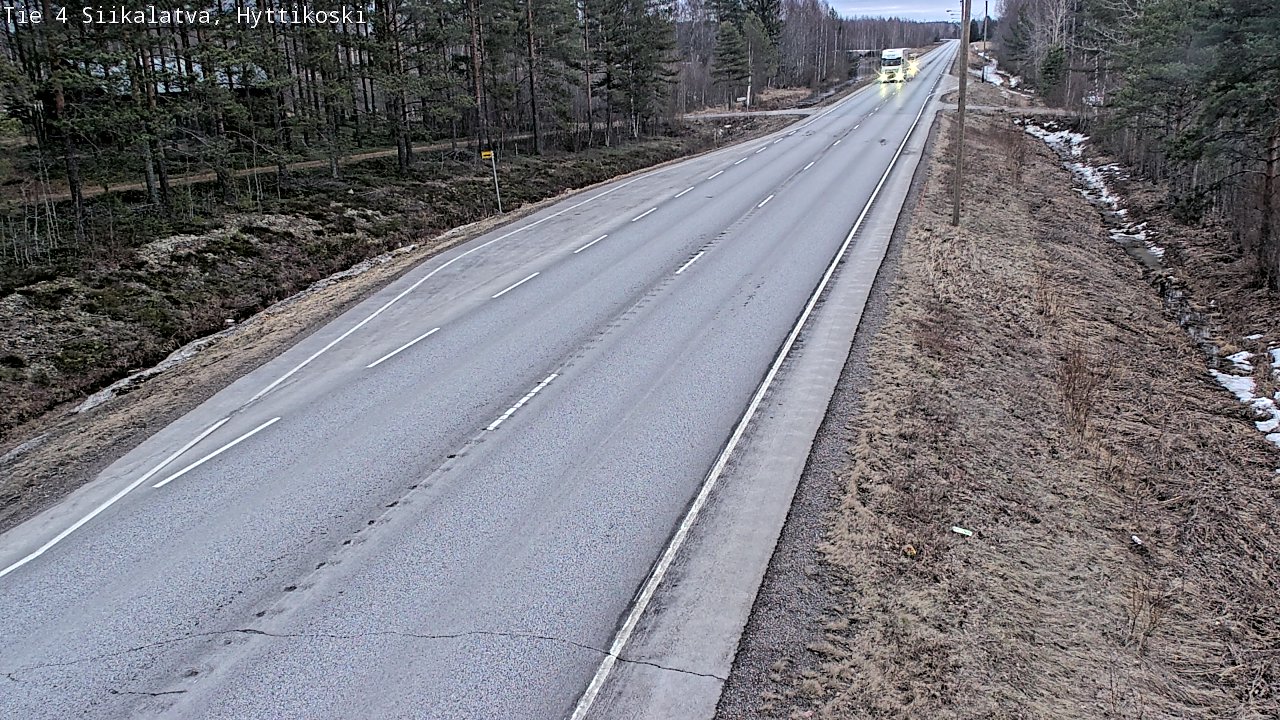 Weather Camera Image Road 4 Siikalatva, Hyttikoski, Siikalatva, Pohjois-Pohjanmaa