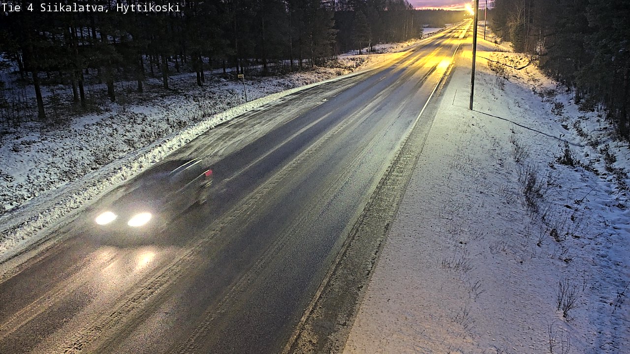 Weather Camera Image Väg 4 Siikalatva, Hyttikoski, Siikalatva, Pohjois-Pohjanmaa