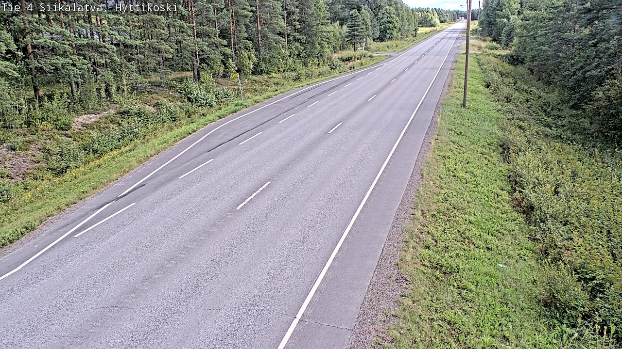 Weather Camera Image Väg 4 Siikalatva, Hyttikoski, Siikalatva, Pohjois-Pohjanmaa
